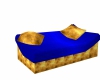 GOLD /BLUE 3 COUCH