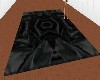 Black velvet rug