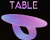 GLASS TABLE STAGE NEON