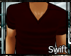 "S" V-neck RaTed A Red