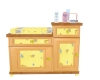 yellow changing table