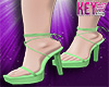 K* Glam Green Heels