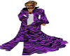 Purple Zebra Prt Cloak 