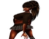 [KR] Brown Lattice Skirt
