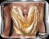 ! Gold sequin Cowl Top