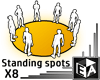 Standing Spots Circle X8