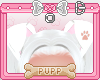 🐾 White Pup Ear Paw 2