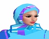 MY Plaid Blue Hijab