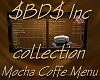 $BD$ Mocha Coffee Menu