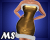 MS Holiday Dress Gold