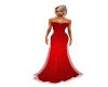 GA Red Sparkly Long Gown