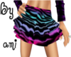 Colorful Zebra Skirt