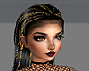 Black Hair Gold Jewlery