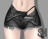 SH - Zip Black Shorts