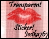Red Kiss Sticker