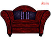|R|Red Goth Cuddle Chair