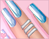 Cute Baby Blue Nails