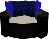 blue/black cuddle chair