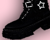 E* Black Pouch Boots