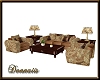 D'S Brown Couch Set