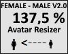 Avatar scaler 137,5%V2.0