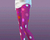 [ex] dots legging pink