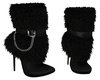 winter black boots