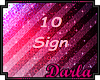 10 sign
