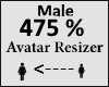 Avatar scaler 475% Male