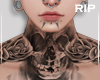 Neck tattoo rose