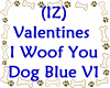 I Woof You Dog Blue V1