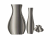 Silver Vase Set