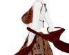 red lehenga