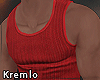 Tank Top Fitted Red