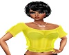 Yellow Silk Top