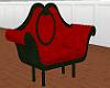 {LR}Crimson Velvet Chair