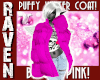 BRIGHT PINK PUFFY COAT!