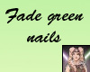 Fade green nails
