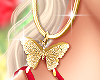 Butterfly Earrings Gold