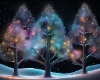Lighted trees bg
