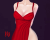 梅 red dress