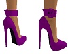 purple buckle heels