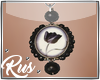 Rus: Black rose necklace
