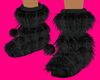 Black Fur Ugg Boots