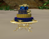 Blue And Gold Cake