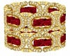 Right Bracelet Gold Red