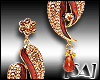 [SA] Red Gold Earrings