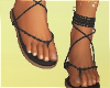 Boho Black Sandals