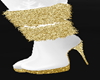 MM CHRISTMAS GOLD BOOTS