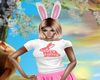 Pink Easter Bunny T